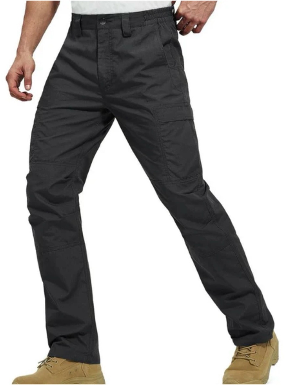 Free Soldier Men's Tactical Cargo Pants - Black 34x30